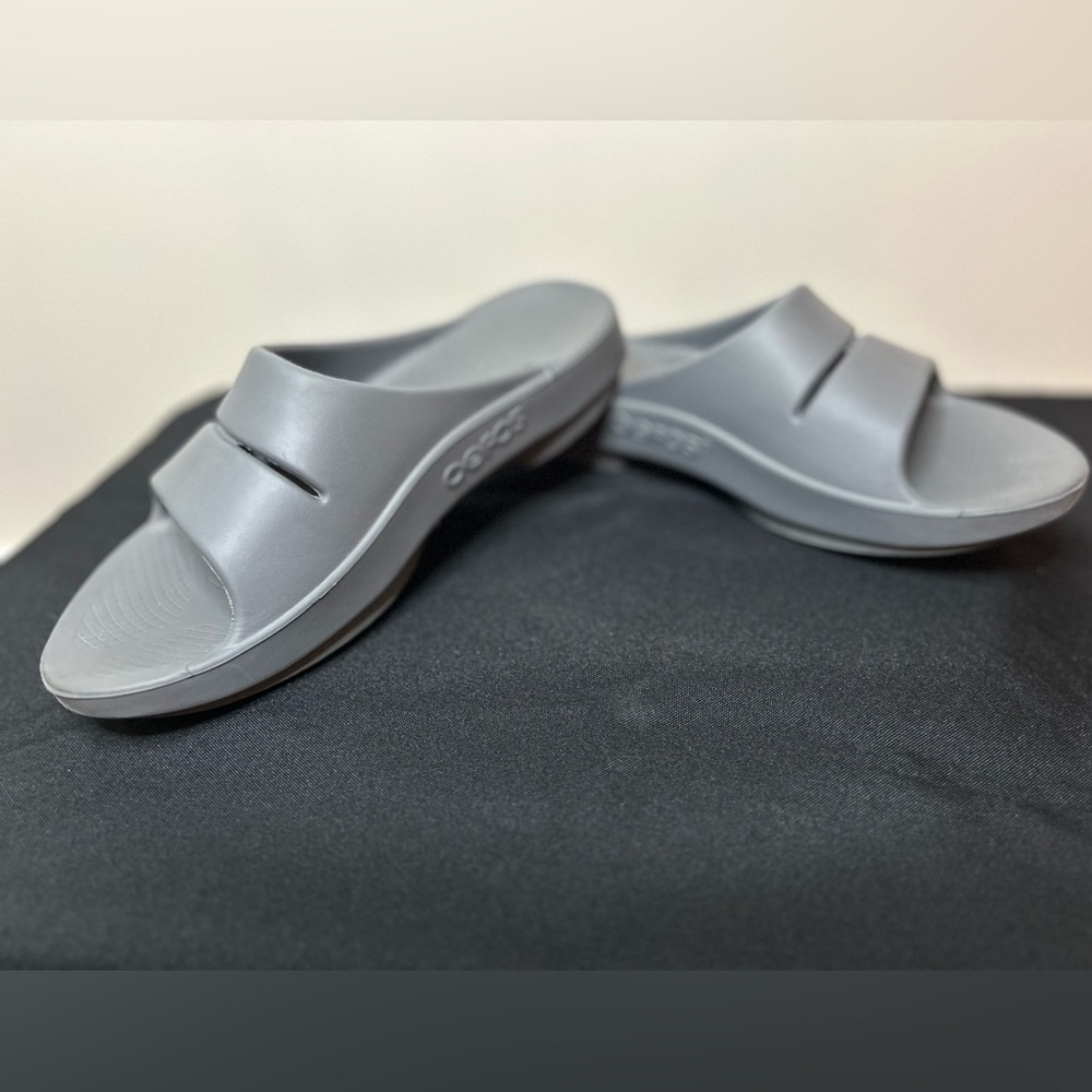 OOFOS OOAHH SLIDE UNISEX in Slate Men’s 8/Women’s 10 - Picture 11 of 11